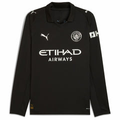 Erling Haaland Manchester City 2025/26 Away Replica Long Sleeve Player Jersey - Black | Puma discount