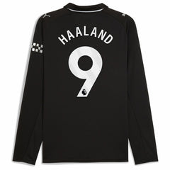 Erling Haaland Manchester City 2025/26 Away Replica Long Sleeve Player Jersey - Black | Puma discount
