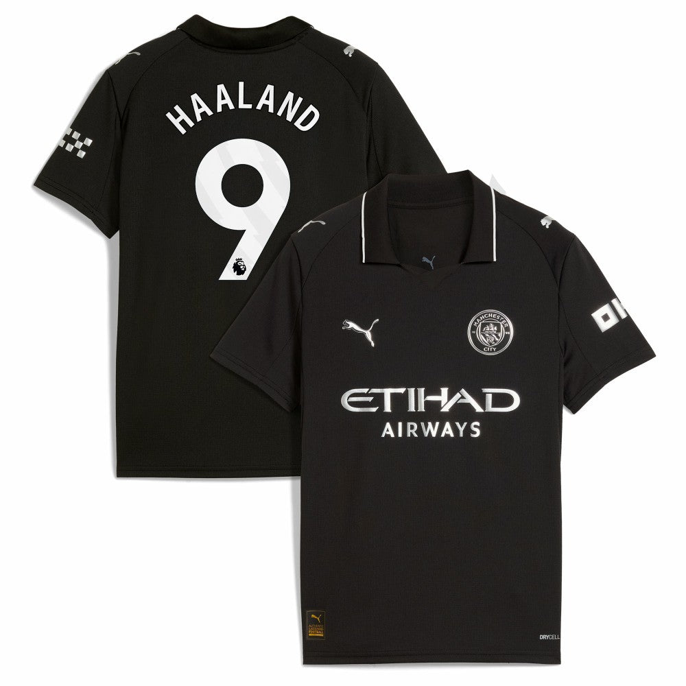 Erling Haaland Manchester City Youth 2025/26 Away Replica Player Jersey - Black | Puma discount