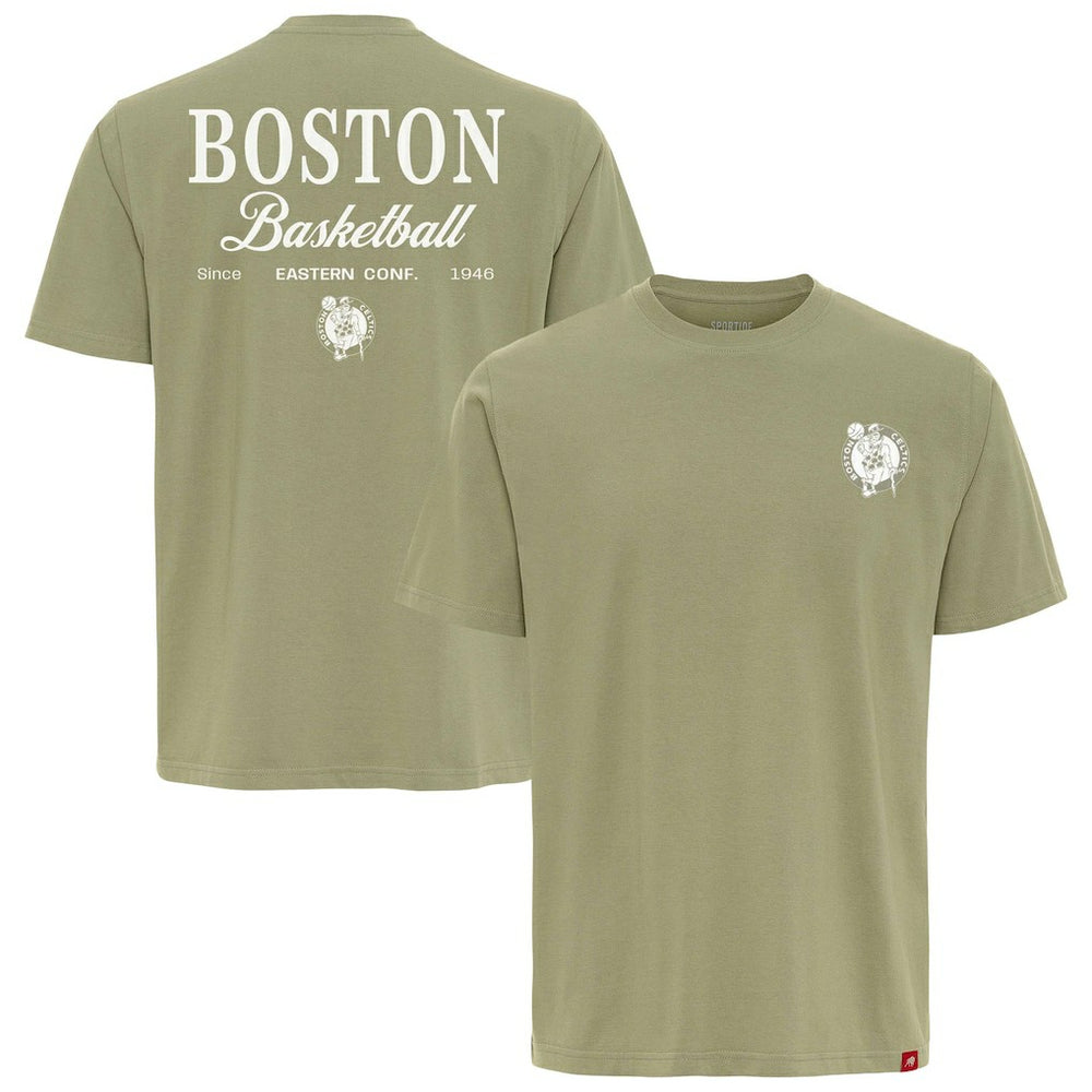 Boston Celtics Sportiqe Unisex Athletic Club Collection Duke Relaxed Fit Premium T-Shirt - Olive shop