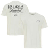 Los Angeles Lakers Sportiqe Unisex Athletic Club Collection Duke Relaxed Fit Premium T-Shirt - Cream on sale