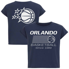 Orlando Magic Sportiqe Women's Athletic Club Collection Alana Premium Cropped T-Shirt - Navy cheap