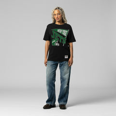 New York Jets Women's Team Dynamic Boyfriend T-Shirt - Black for sale