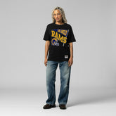 Los Angeles Rams Women's Team Dynamic Boyfriend T-Shirt - Black for sale