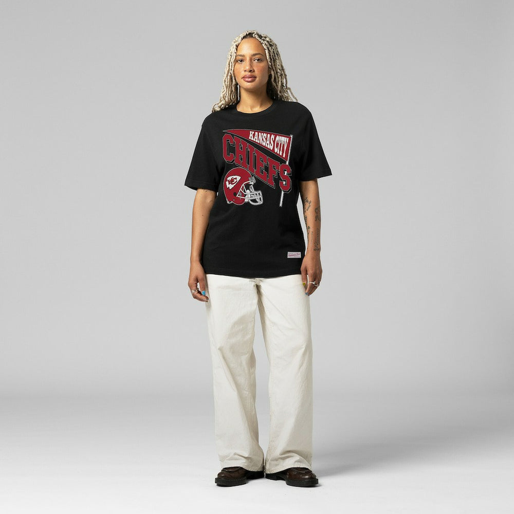 Kansas City Chiefs Women's Team Dynamic Boyfriend T-Shirt - Black discount
