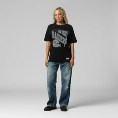 Las Vegas Raiders Women's Team Dynamic Boyfriend T-Shirt - Black discount