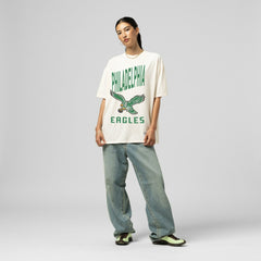 Philadelphia Eagles Women's Logo Rise Boyfriend T-Shirt - Cream online