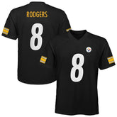 Aaron Rodgers Pittsburgh Steelers Outerstuff Youth Replica Player Jersey - Black discount