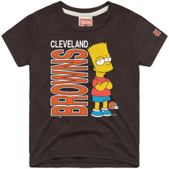 Cleveland Browns Homage x The Simpsons Unisex Tri-Blend T-Shirt - Brown online
