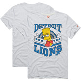 Detroit Lions Homage x The Simpsons Unisex Tri-Blend T-Shirt - White on sale