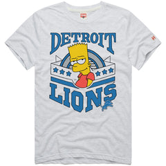 Detroit Lions Homage x The Simpsons Unisex Tri-Blend T-Shirt - White on sale