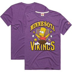 Minnesota Vikings Homage x The Simpsons Unisex Tri-Blend T-Shirt - Purple online