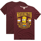 Washington Commanders Homage x The Simpsons Unisex Tri-Blend T-Shirt - Burgundy cheap