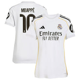 Kylian Mbappé Real Madrid Women's 2025/26 Home Replica Player Jersey - White | Adidas for sale