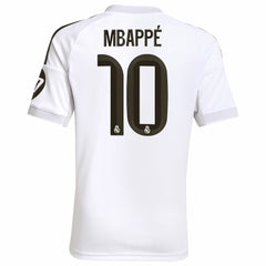 Kylian Mbappé Real Madrid Youth 2025/26 Home Replica Player Jersey - White | Adidas shop