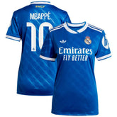 Kylian Mbappé Real Madrid Women's 2025/26 Third Replica Player Jersey - Blue | Adidas cheap