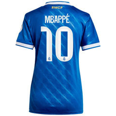 Kylian Mbappé Real Madrid Women's 2025/26 Third Replica Player Jersey - Blue | Adidas cheap