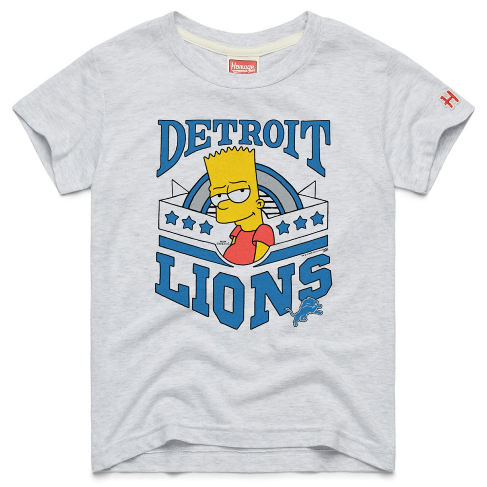 Detroit Lions Homage x The Simpsons Youth Tri-Blend T-Shirt - White online