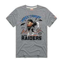 Maxx Crosby Las Vegas Raiders Homage Unisex Caricature Player Graphic Tri-Blend T-Shirt - Silver discount