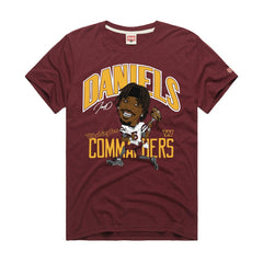 Jayden Daniels Washington Commanders Homage Unisex Caricature Player Graphic Tri-Blend T-Shirt - Burgundy cheap