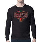 Cleveland Browns Starter Team Track Graphic Long Sleeve T-Shirt - Black online