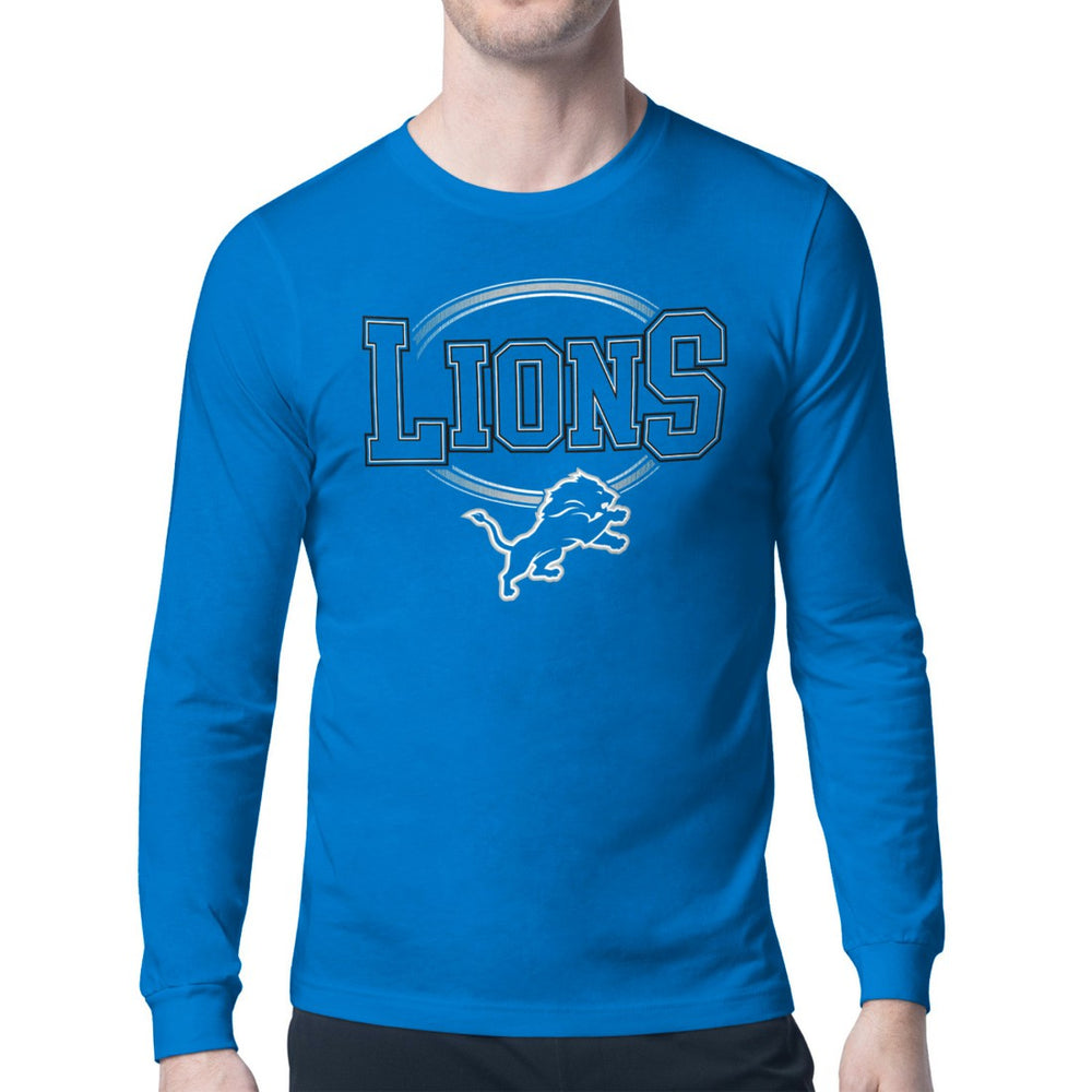 Detroit Lions Starter Team Track Graphic Long Sleeve T-Shirt - Blue online