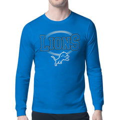 Detroit Lions Starter Team Track Graphic Long Sleeve T-Shirt - Blue online