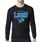Detroit Lions Starter Team Track Graphic Long Sleeve T-Shirt - Black outlet