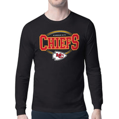 Kansas City Chiefs Starter Team Track Graphic Long Sleeve T-Shirt - Black on sale