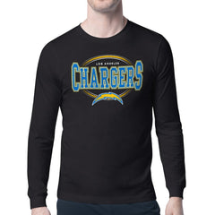 Los Angeles Chargers Starter Team Track Graphic Long Sleeve T-Shirt - Black outlet