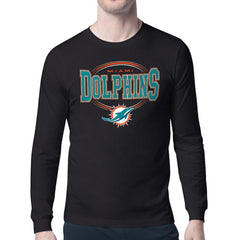 Miami Dolphins Starter Team Track Graphic Long Sleeve T-Shirt - Black for sale