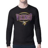 Minnesota Vikings Starter Team Track Graphic Long Sleeve T-Shirt - Black for sale