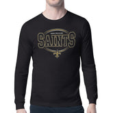 New Orleans Saints Starter Team Track Graphic Long Sleeve T-Shirt - Black outlet