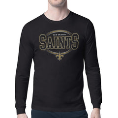New Orleans Saints Starter Team Track Graphic Long Sleeve T-Shirt - Black outlet