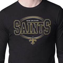 New Orleans Saints Starter Team Track Graphic Long Sleeve T-Shirt - Black outlet