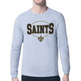 New Orleans Saints Starter Team Track Graphic Long Sleeve T-Shirt - Heather Gray cheap
