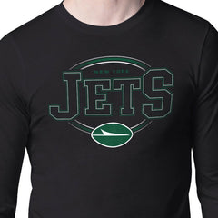 New York Jets Starter Team Track Graphic Long Sleeve T-Shirt - Black on sale