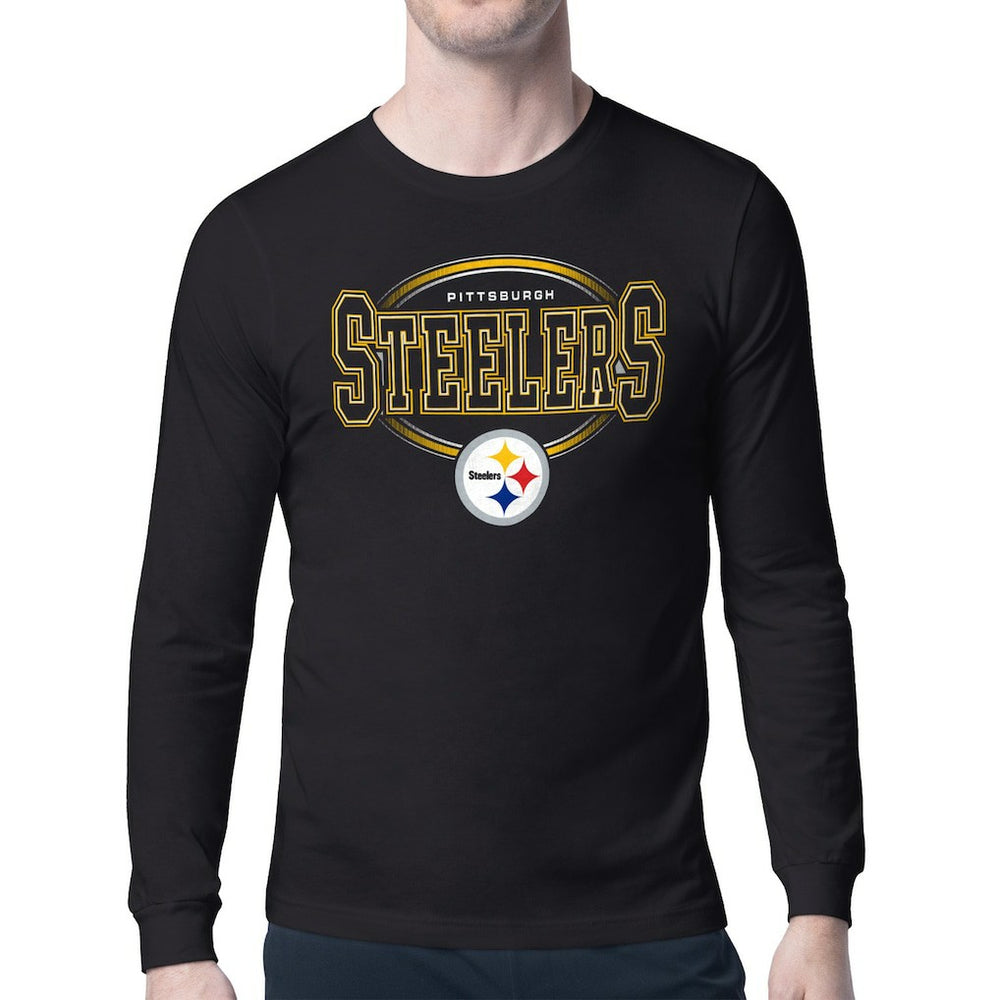 Pittsburgh Steelers Starter Team Track Graphic Long Sleeve T-Shirt - Black online