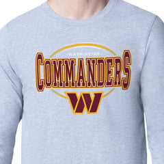 Washington Commanders Starter Team Track Graphic Long Sleeve T-Shirt - Heather Gray online