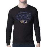 Baltimore Ravens Starter Team Track Graphic Long Sleeve T-Shirt - Black cheap
