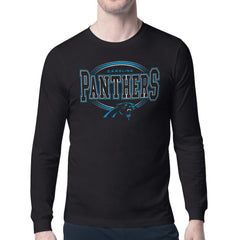Carolina Panthers Starter Team Track Graphic Long Sleeve T-Shirt - Black outlet