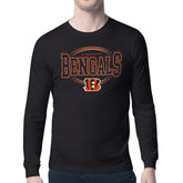Cincinnati Bengals Starter Team Track Graphic Long Sleeve T-Shirt - Black for sale