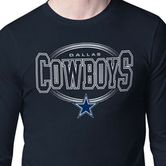 Dallas Cowboys Starter Team Track Graphic Long Sleeve T-Shirt - Navy online