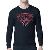 Houston Texans Starter Team Track Graphic Long Sleeve T-Shirt - Navy outlet