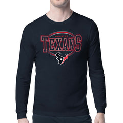 Houston Texans Starter Team Track Graphic Long Sleeve T-Shirt - Navy outlet