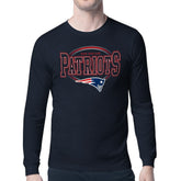 New England Patriots Starter Team Track Graphic Long Sleeve T-Shirt - Navy outlet