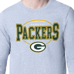 Green Bay Packers Starter Team Track Graphic Long Sleeve T-Shirt - Heather Gray online
