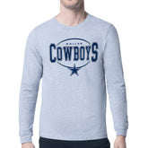 Dallas Cowboys Starter Team Track Graphic Long Sleeve T-Shirt - Heather Gray outlet