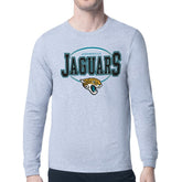 Jacksonville Jaguars Starter Team Track Graphic Long Sleeve T-Shirt - Heather Gray outlet