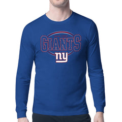 New York Giants Starter Team Track Graphic Long Sleeve T-Shirt - Royal sale